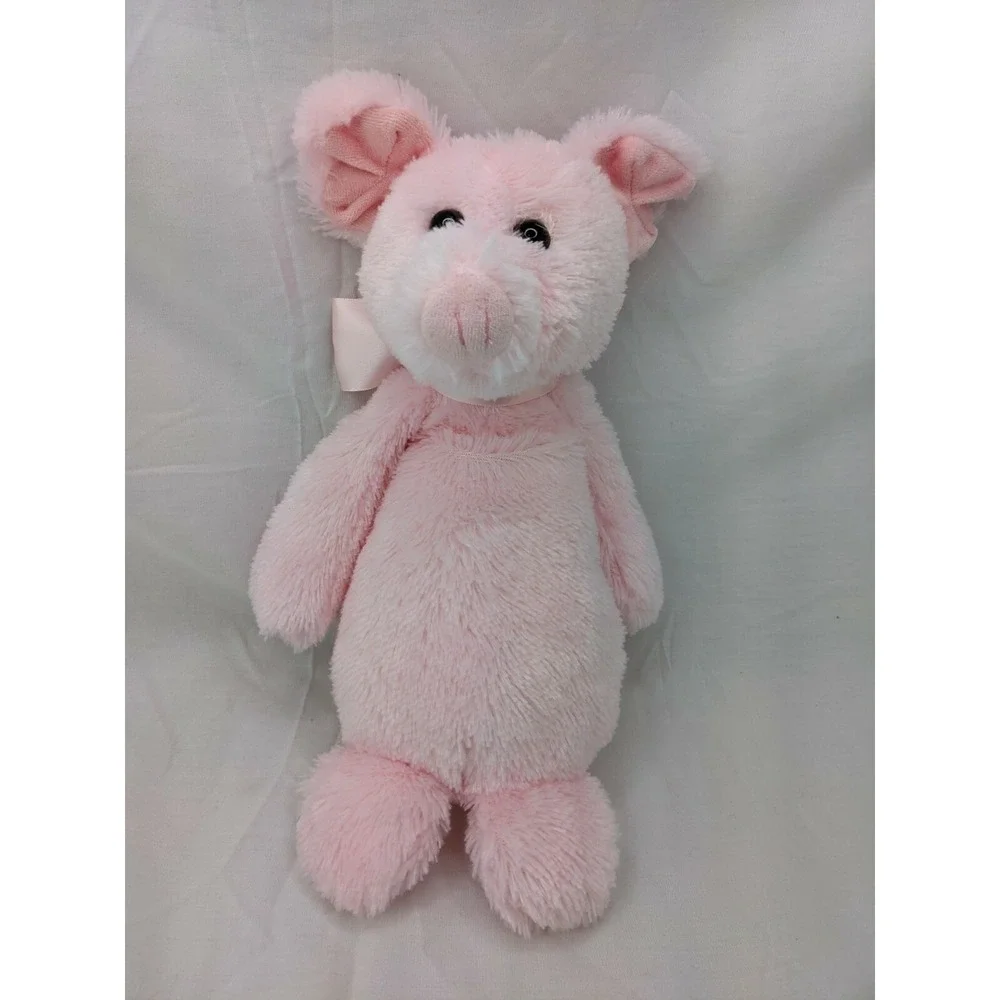 Bearington Collection Pink‎ Pig Plush 12 Inch Beans Stuffed Animal Toy